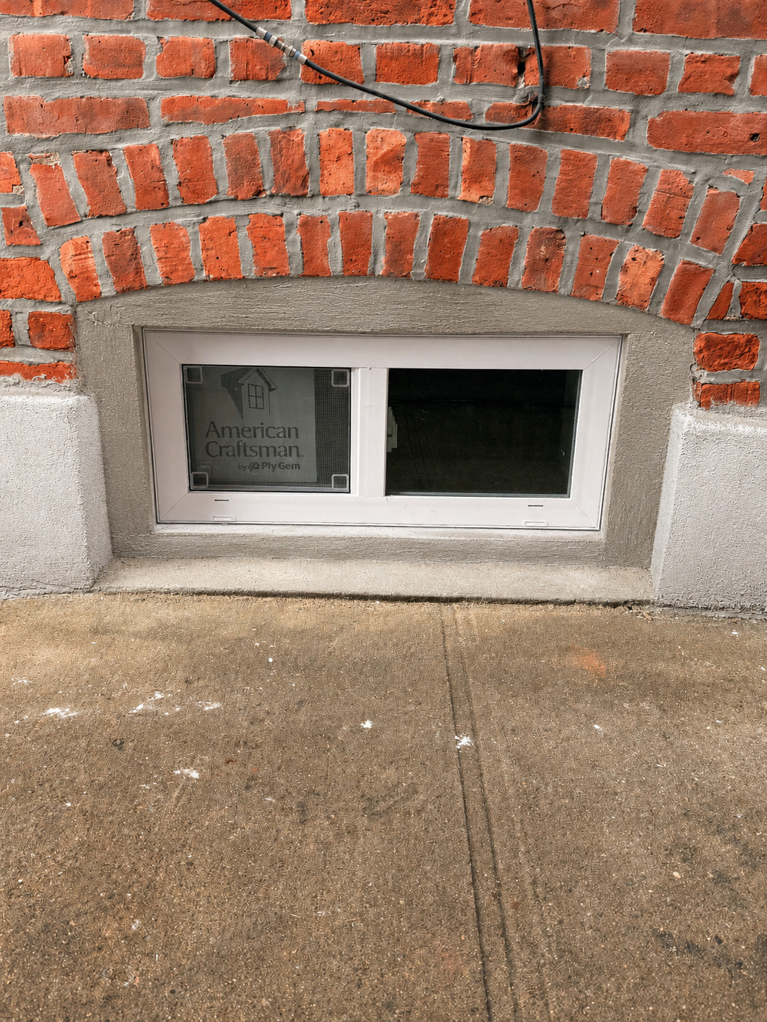 Finished exterior property window replacement